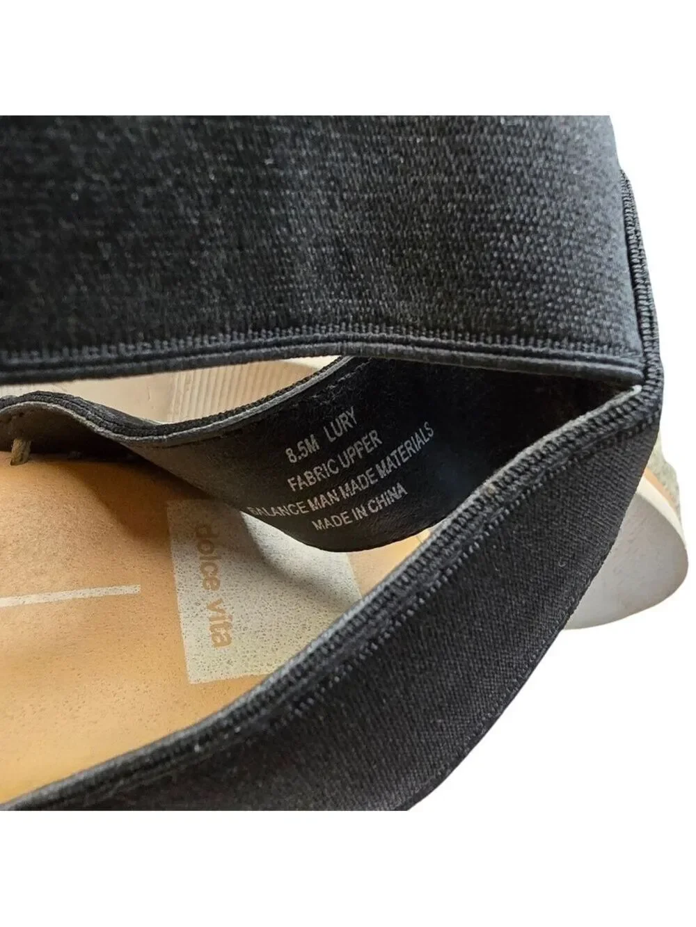 Dolce Vita Lury Black Espadrilles Platform Sandals 8.5M